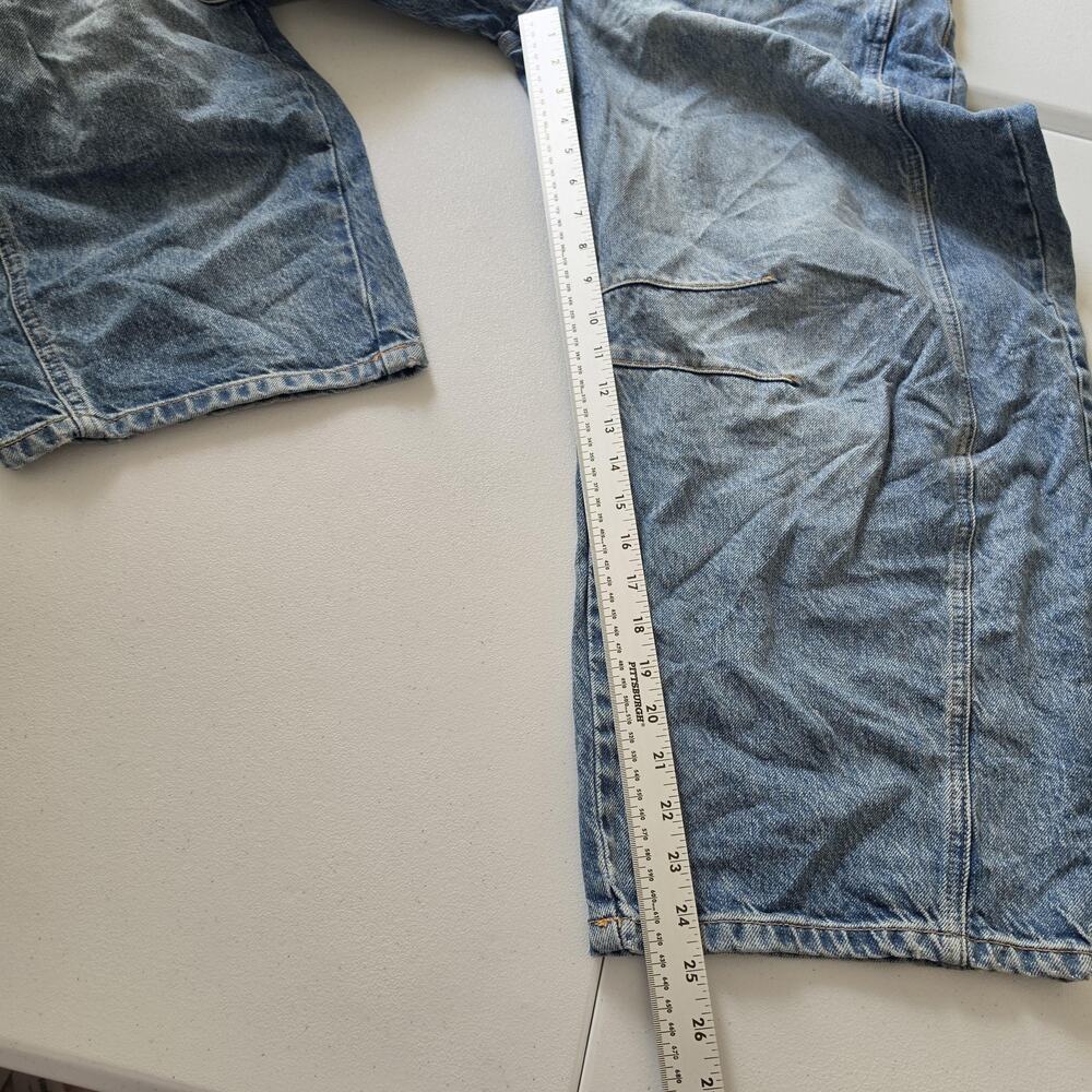 We The Free Jeans Womens 28 Blue Lucky You Mid Rise Barrel Wide Leg Denim - Picture 8 of 12